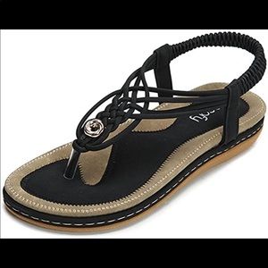 Socofy Cord Sandals Size 42
